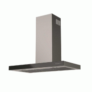 GLEM Hotte Décorative Murale 90cm 63db 564m3/h Inox/noir GHBS97IX - noir 8059606960180