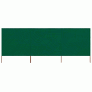 Helloshop26 - Brises-vue paravent 3 panneau x tissu 400 x 160 cm vert 02_0008811 - 3000472147767