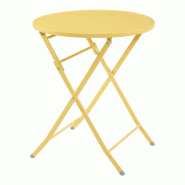 Helloshop26 - Table de jardin pliante 71 x 62 cm jaune 03_0011036 - jaune 3000225542306