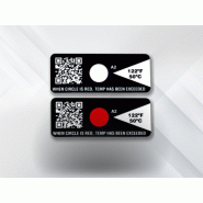 Indicateur de température élevée LogTag HTA - +25°C à +215°C - QR Code - Dimensions personnalisées