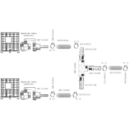 Kit raccordement 2 Cuves IBC