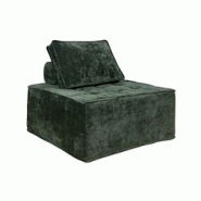 Oviala Business Oviala Fauteuil en tissu pour canapé modulable avec coussin vert - vert textile 114220 Oviala Business Oviala Fauteuil en tissu pour canapé modulable avec coussin vert - vert textile 114220