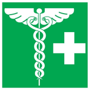 Panneaux adhésifs 200x200 mm secours évacuation - ADPNC-NV01/PHRM_0