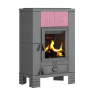 Poêle à bois personnalisable  en fonte à rendement amélioré - Fluvia