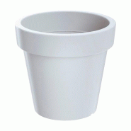 Prosperplast - Pot LEXO ROUND 92 L - 60x60x55 cm, coloris Blanc - blanc ZA3459