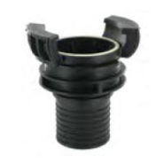 Raccord symétrique Guillemin à douille annelée avec oreilles - Polypro - DN 80 - DN Douille 76mm - YGDAPP080V76_0