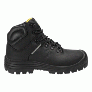 Safety Jogger - Chaussures de sécurité mi-hautes en cuir respirantes avec semelles extérieures autonettoyantes VESUVIO noir S3 Noir Taille 41 - 41