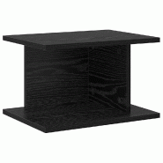 VidaXL Table de chevet Chêne noir 40 x 30 x 25 cm Bois d'ingénierie Modèle Sable - 891170