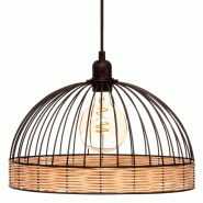 WellHome - Suspension en métal D.35cm - multi-matériau WH14058
