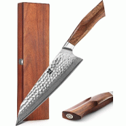 XinZuo - Couteau de Chef (Bunka) Damas - Série B32D Feng - multicolore B32D-CS