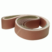 Bande abrasive L. 2000 mm l. 75 mm granulation 60 pour bois/métal corindon PROMAT Bande abrasive L. 2000 mm l. 75 mm granulation 60 pour bois/métal corindon PROMAT
