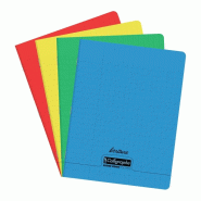 Calligraphe Lot de 20 Cahier Ligne 8000 17x22, 32p./16 feuilles 90 g/m² piquées, couv. PP assortis, DL 3mm IV - 3210330180106