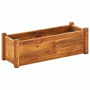 Helloshop26 - Jardinière lit surélevé plantes fleurs jardin 76 x 27,6 x 25 cm bois d'acacia 02_0001190 - 3000075551534 Helloshop26 - Jardinière lit surélevé plantes fleurs jardin 76 x 27,6 x 25 cm bois d'acacia 02_0001190 - 3000075551534