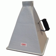 Cône de débit 350x350mm, 10-400m³/h, pour anémomètre à hélice ø100mm kimo Cône de débit 350x350mm, 10-400m³/h, pour anémomètre à hélice ø100mm kimo