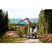 Loglift 108s grues forestières - hiab - portée des extensions hydrauliques de 7.9m à 10.1m