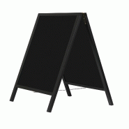METRO PROFESSIONAL Stop-trottoir, bois de pin/métal, 69 x 71 x 122 cm, noir - noir multi-matériau MPPCB03