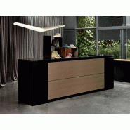 Banque d'accueil avec rangement Banque d'accueil avec rangement