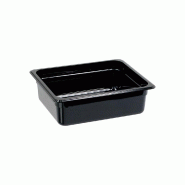 Récipients Gastronorm série Buffet de Stalgast, noir, GN 1/2 (100 mm), polycarbonate - GN2312100