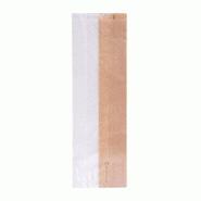 Sachet sandwich en papier kraft ingraissable avec fenêtre eco 12+6x38cm par 250