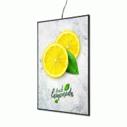 SHOWDOWN Displays Exposiciónate Cadre Coulissant LED Slim A1 SFSA1LED - noir aluminium 8596052167256