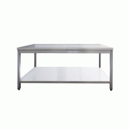 Skyrainbow Table de travail en acier inoxydable, 200 x 70 - inox THATS207