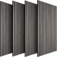 TecTake GmbH tectake Panneaux acoustiques Sonic Wall II aspect bois  Chêne Gris Clair - gris Bois manufacturé 406549