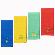 Benetton - Set de 4 Nappes 100% Coton - multicolore BE224
