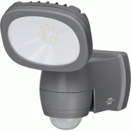 Brennenstuhl projecteur led  projecteur mural ? piles lufos avec d?tecteur de mouvements infrarouge 440 lumen ip44
