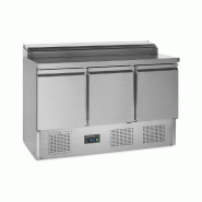 Comptoir de préparation de sandwich GN1/1 - 3 portes pleines à charnières | Tefcold - SS1435