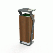 Corbeille-cendrier SQUARE stratifié compact