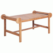 Décoshop26 - Table basse de salon design exotique 100 x 50 x 45 cm bois dur de teck finement poncé DEC036939 - Bois massif 3000263013134