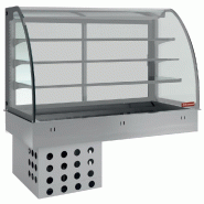 Diamond - Élément top et vitrine sur 3 niveaux fermée, réfrigérés, ventilés, 2x GN 1/1 - réf. DPA/TVF308-R2 - gris inox AKS-DPA/TVF308-R2 Diamond - Élément top et vitrine sur 3 niveaux fermée, réfrigérés, ventilés, 2x GN 1/1 - réf. DPA/TVF308-R2 - gris inox AKS-DPA/TVF308-R2