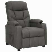 Fauteuil inclinable Gris foncé Tissu Modèle Lermelis - 339083