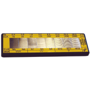 Jeu d'étalons de rugosité - Rectification plane - 8 étalons pour méthode d'usinage Jeu d'étalons de rugosité - Rectification plane - 8 étalons pour méthode d'usinage