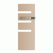 Radiateur sèche-serviettes connecté Serenis avec soufflerie mât droite 1750W Beige - Atlantic - 850600_0