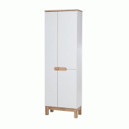 STELLAMEUBLES Colonne haute 3 portes – Blanc – BALI WHITE - 3667335108343