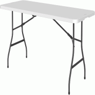 STORM Table Pliante 180 cm en Polyéthylène Haute Densité Oskar180 - blanc plastique SP-BT006K005TC