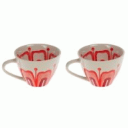 Tasse à thé Debbie x2 - Multicolore Rond Grès Amadeus 15x11.5 cm - multicolore Grès 3520071965604 Tasse à thé Debbie x2 - Multicolore Rond Grès Amadeus 15x11.5 cm - multicolore Grès 3520071965604