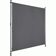 Tectake Store banne TAIJA avec manivelle - 150 x 310 cm, gris foncé - 406157 - noir multi-matériau 406157 Tectake Store banne TAIJA avec manivelle - 150 x 310 cm, gris foncé - 406157 - noir multi-matériau 406157