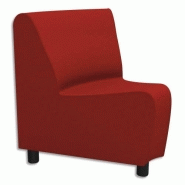 Chauffeuse modulaire d'angle 45d izar rouge pur trevira en tissu polyester rouge pur, structure métal Chauffeuse modulaire d'angle 45d izar rouge pur trevira en tissu polyester rouge pur, structure métal