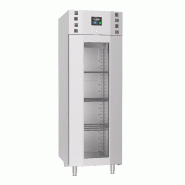 Congélateur en acier inox porte en verre mono block 700 ltr négative 7489.5030 COMBISTEEL