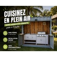 Cuisine d'été compacte (sans permis ni déclaration)