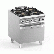 Feux vifs 4 feux sur four gaz MBM DOMINA PRO 700