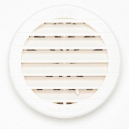 Grille d'aération abs naturel diam.12 cm