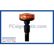 Gyrophare orange sur mât moto classe 1