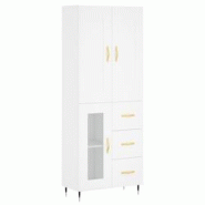 Helloshop26 - Buffet bahut commode armoire meuble de rangement organisateur cuisine salle de séjour salon haut 69,5 x 34 x 180 cm 02_0032579 - 300021_0