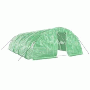 Helloshop26 - Serre tente abri plante fleur légumes avec cadre en acier 40 m² 8 x 5 x 2,3 m vert 02_0044590 - 3000220264654 Helloshop26 - Serre tente abri plante fleur légumes avec cadre en acier 40 m² 8 x 5 x 2,3 m vert 02_0044590 - 3000220264654