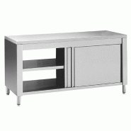 KBS Gastrotechnik KBS Armoire passe-plat sans rebord 1000x400x850 mm avec 4 portes coulissantes - inox 90320101