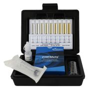 Kit d’analyse visuelle de l’ammoniac, 5-50 ppm Type : HR CHEMets® Kit. 30 unités, marque Chemetrics - Ref.: NBC038 Kit d’analyse visuelle de l’ammoniac, 5-50 ppm Type : HR CHEMets® Kit. 30 unités, marque Chemetrics - Ref.: NBC038