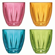 LA ROCHERE Coffret 4 gobelets bas 25 cl - Lily Summertime - verre 035-1245311 LA ROCHERE Coffret 4 gobelets bas 25 cl - Lily Summertime - verre 035-1245311